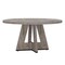 47-Inch Round Wooden Dining Table with Scratch-Resistant Surface for Kitchen or Living Room